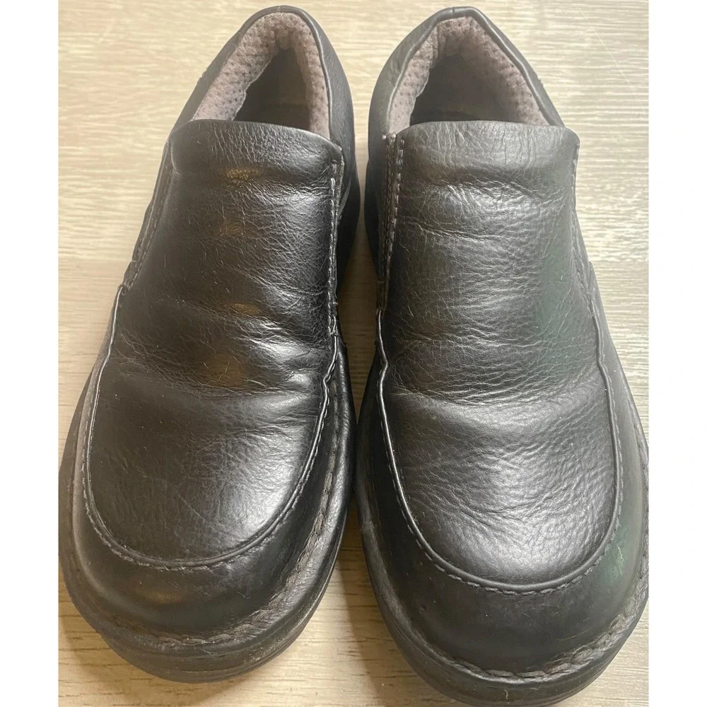 Dr. Martens Niel Slip-On Black Leather Men's Comfort Sole Loafers Size 10‎